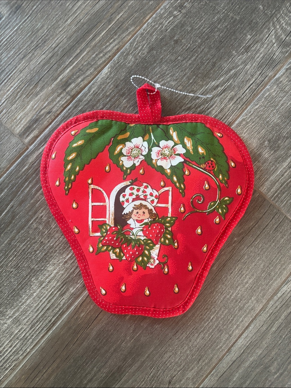 Vintage Strawberry Shortcake Kitchen Pot Holder 1980 New Condition NWOT